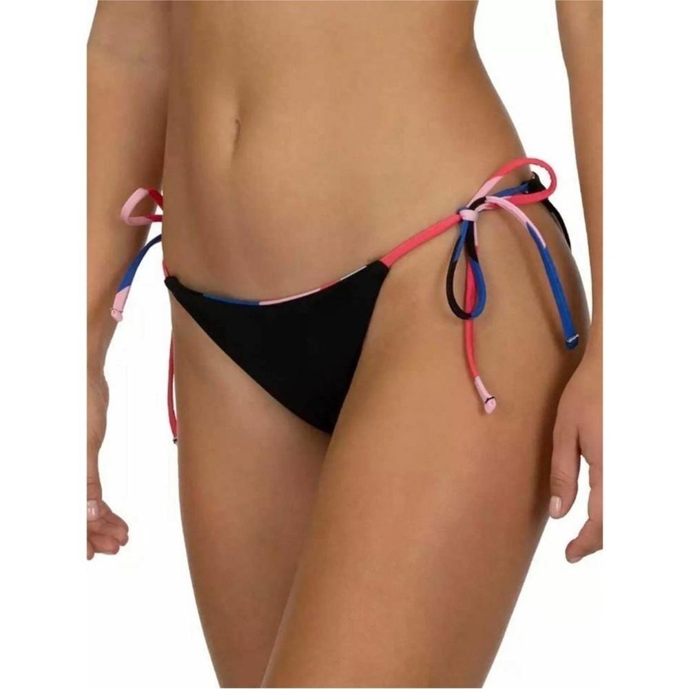 Hurley Women's Reversible Geo Tie Surf Swim Bottom XS in Red Orbit NWT 125 - Picture 4 of 9